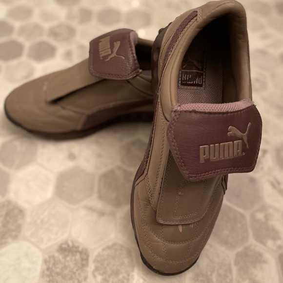 Puma 90s Brown Leather Sneaker - Picture 3 of 5